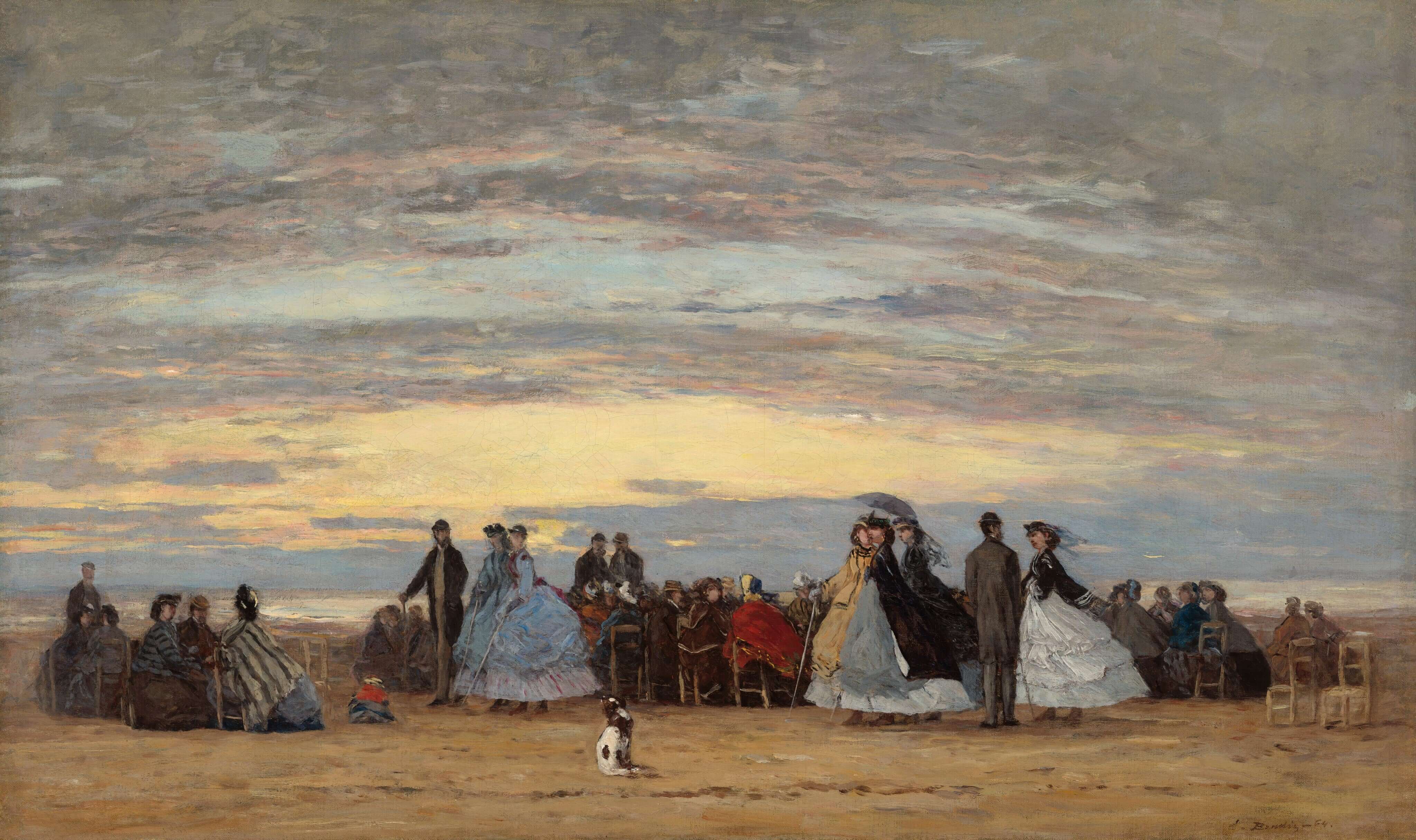 Eugène Boudin - Villerville Sahili