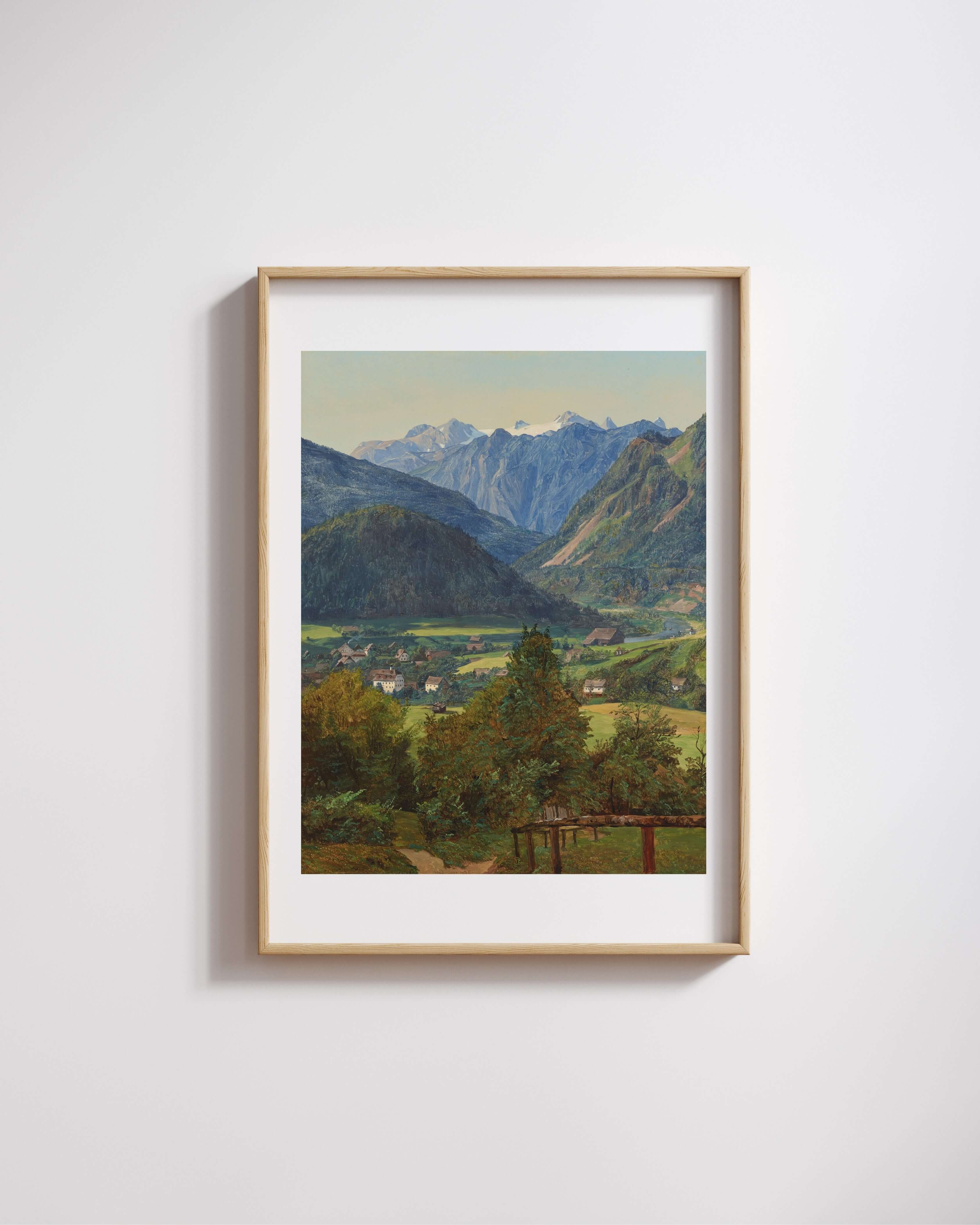 Ferdinand Georg Waldmüller - Sophien-Doppelblick Yakınından Dachstein Manzarası