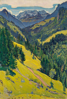 Ferdinand Hodler - Blüemlisalp Masifi Ile Kien Vadisi
