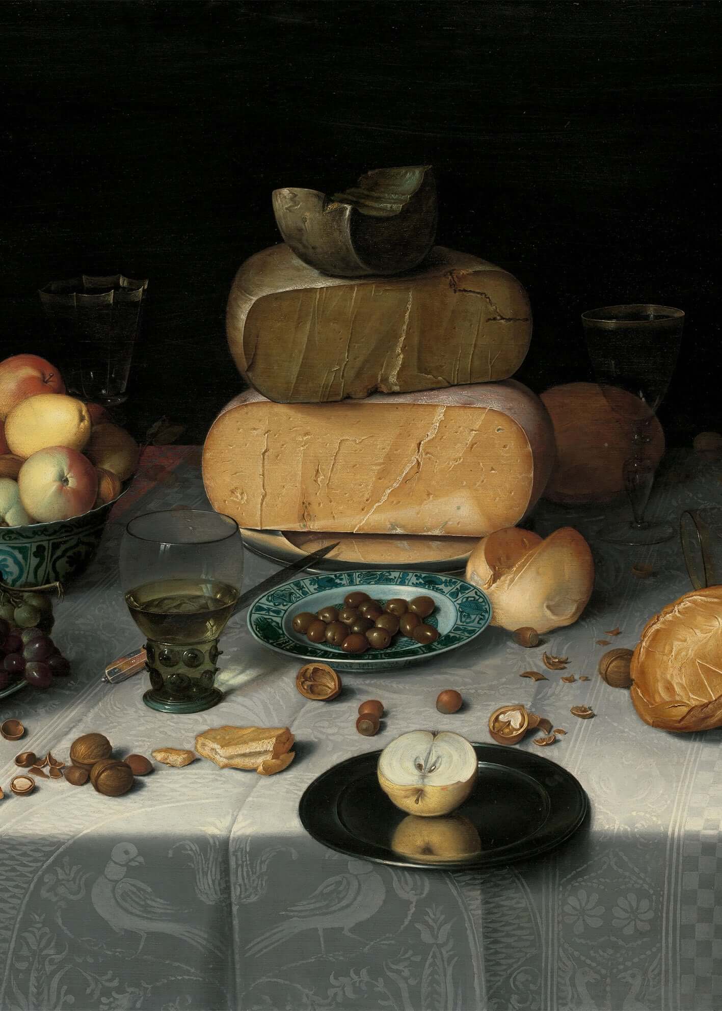 Floris Claesz. Van Dijck - Peynirlerle Natürmort