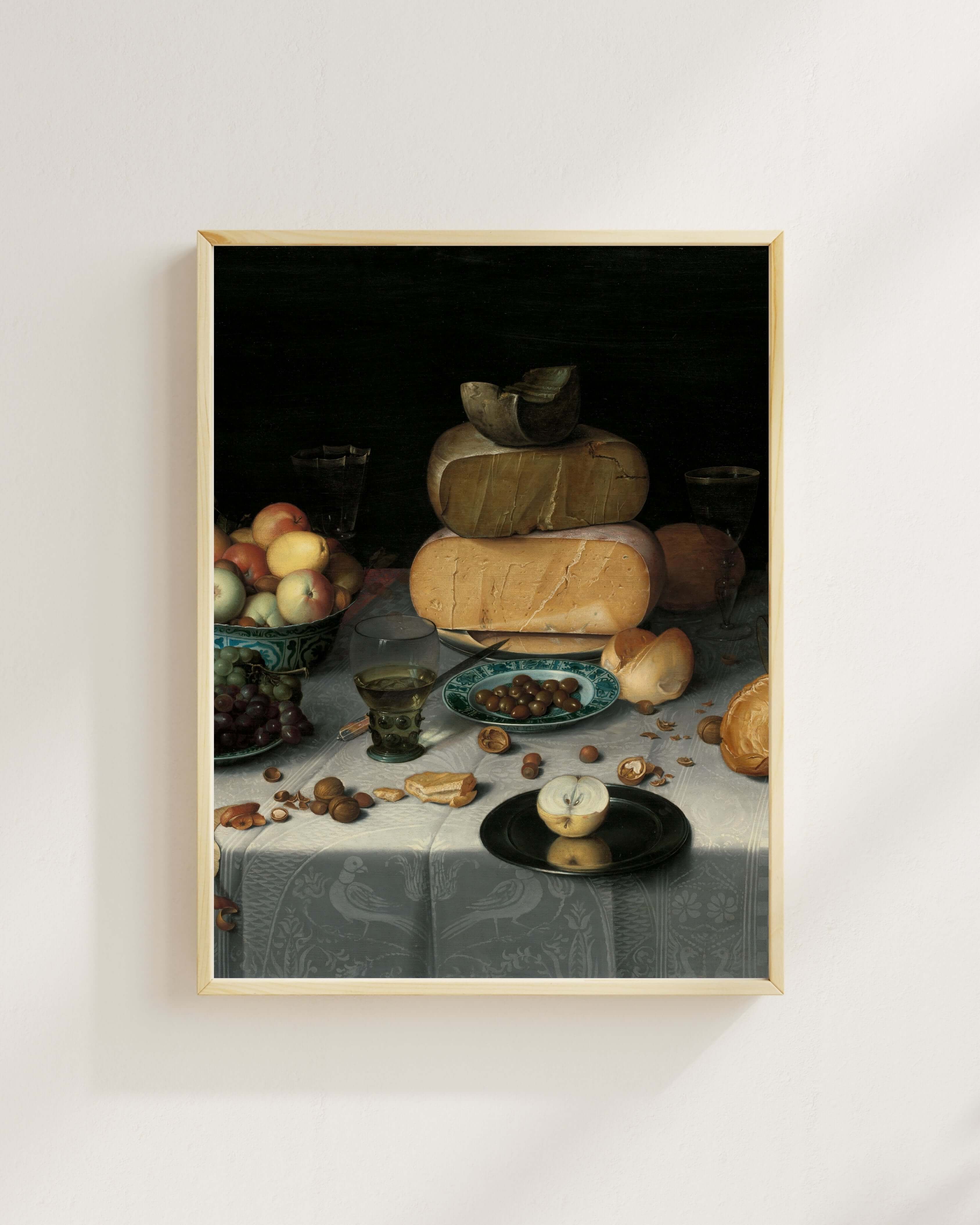Floris Claesz. Van Dijck - Peynirlerle Natürmort