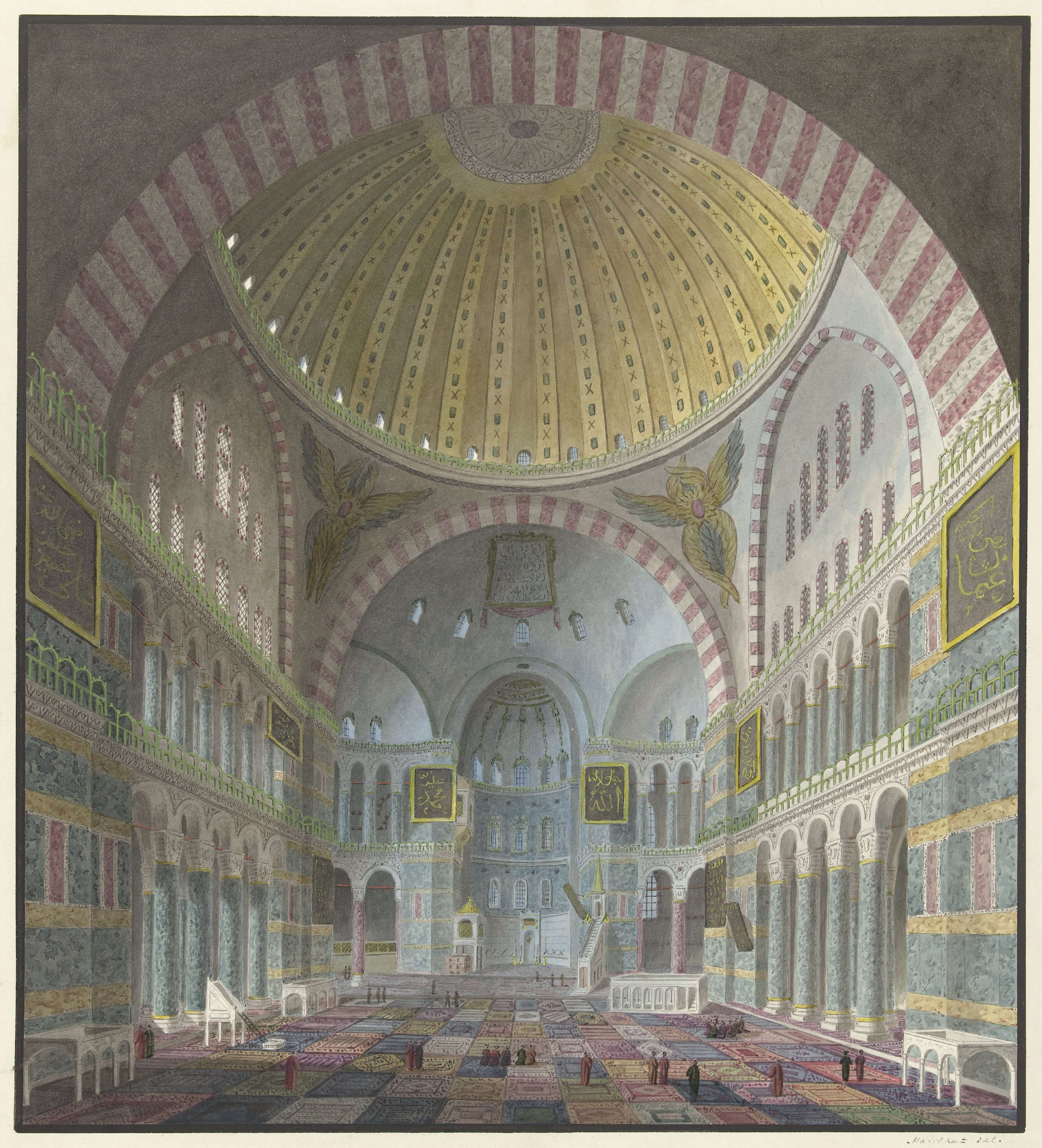 George Antoine Prosper Marilhat - Ayasofya’Nın İÇ Mekanı