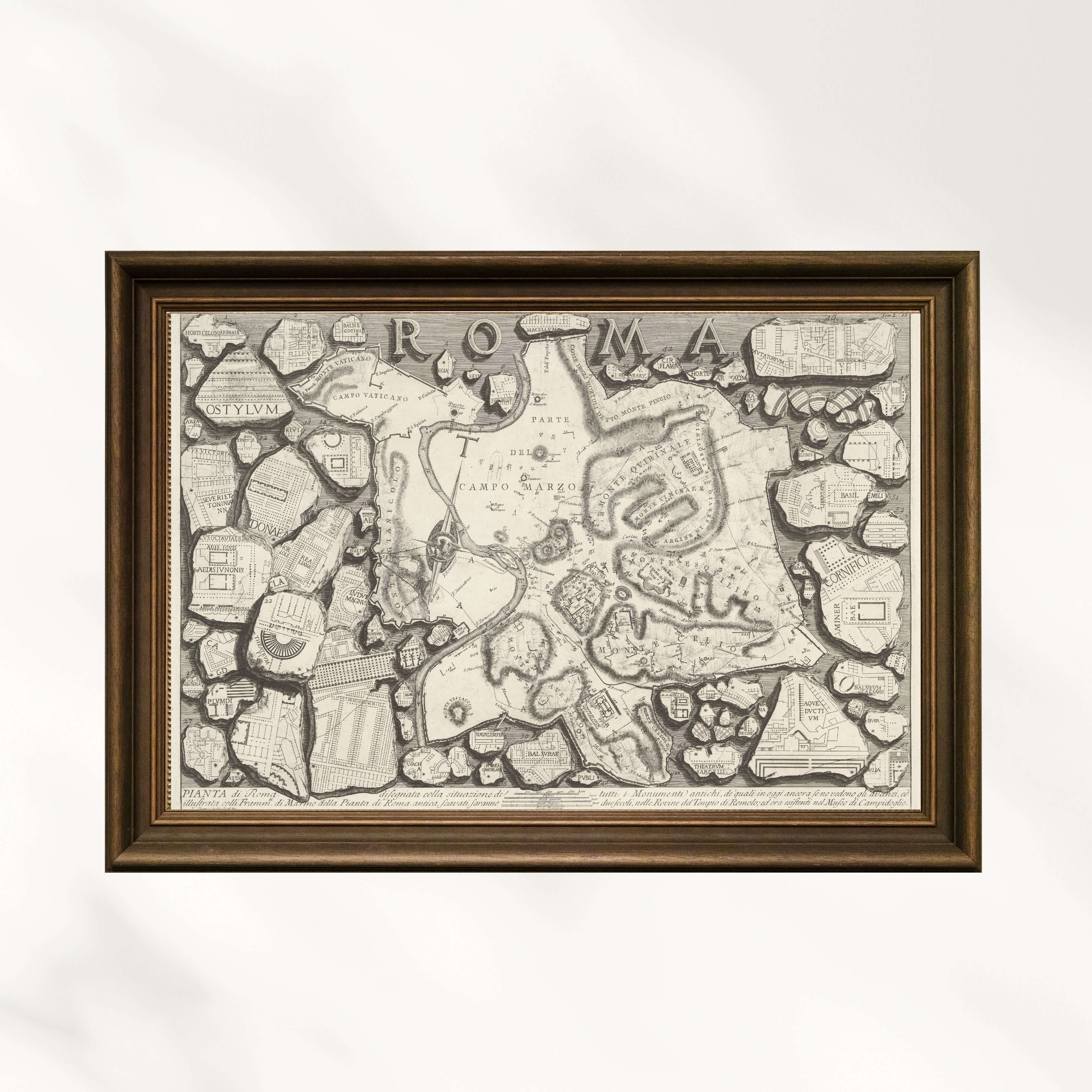Giovanni Battista Piranesi - Roma Haritası