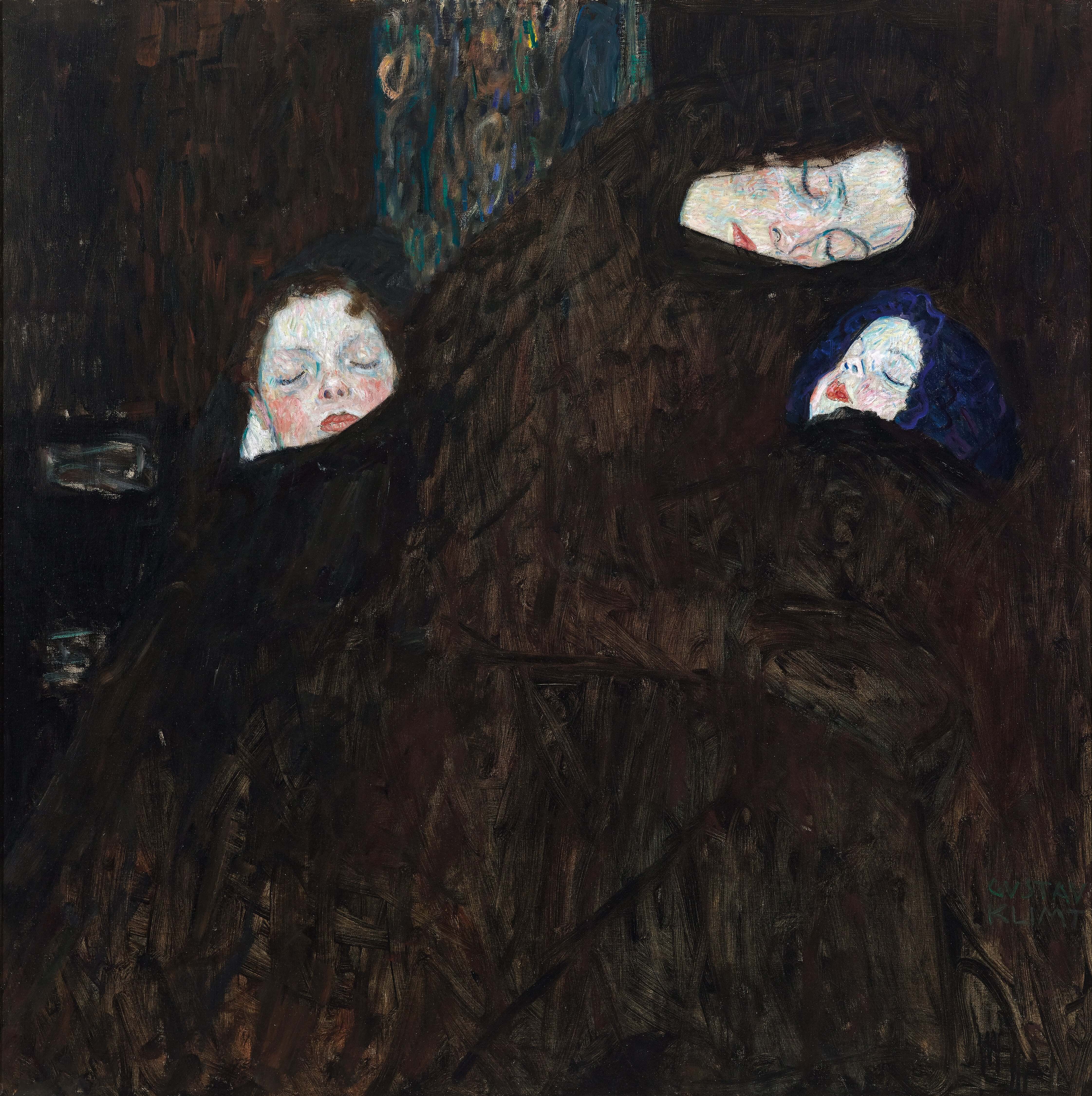 Gustav Klimt - Anne Ve İKi Çocuk Aile