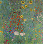 Gustav Klimt - Ayçiçekli Kır Evi Bahçesi