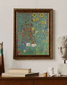 Gustav Klimt - Ayçiçekli Kır Evi Bahçesi