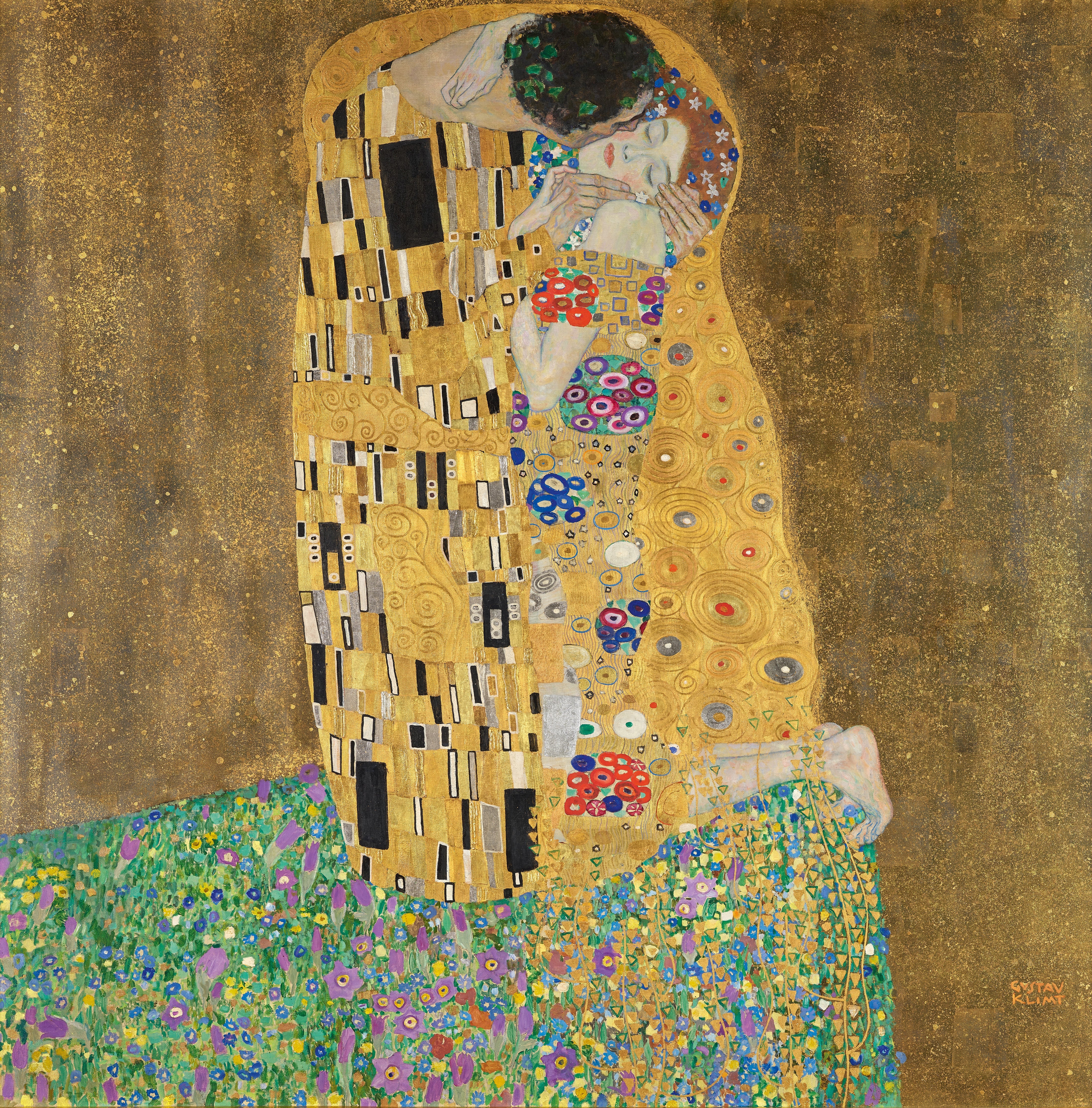 Gustav Klimt - Öpücük - Aşıklar