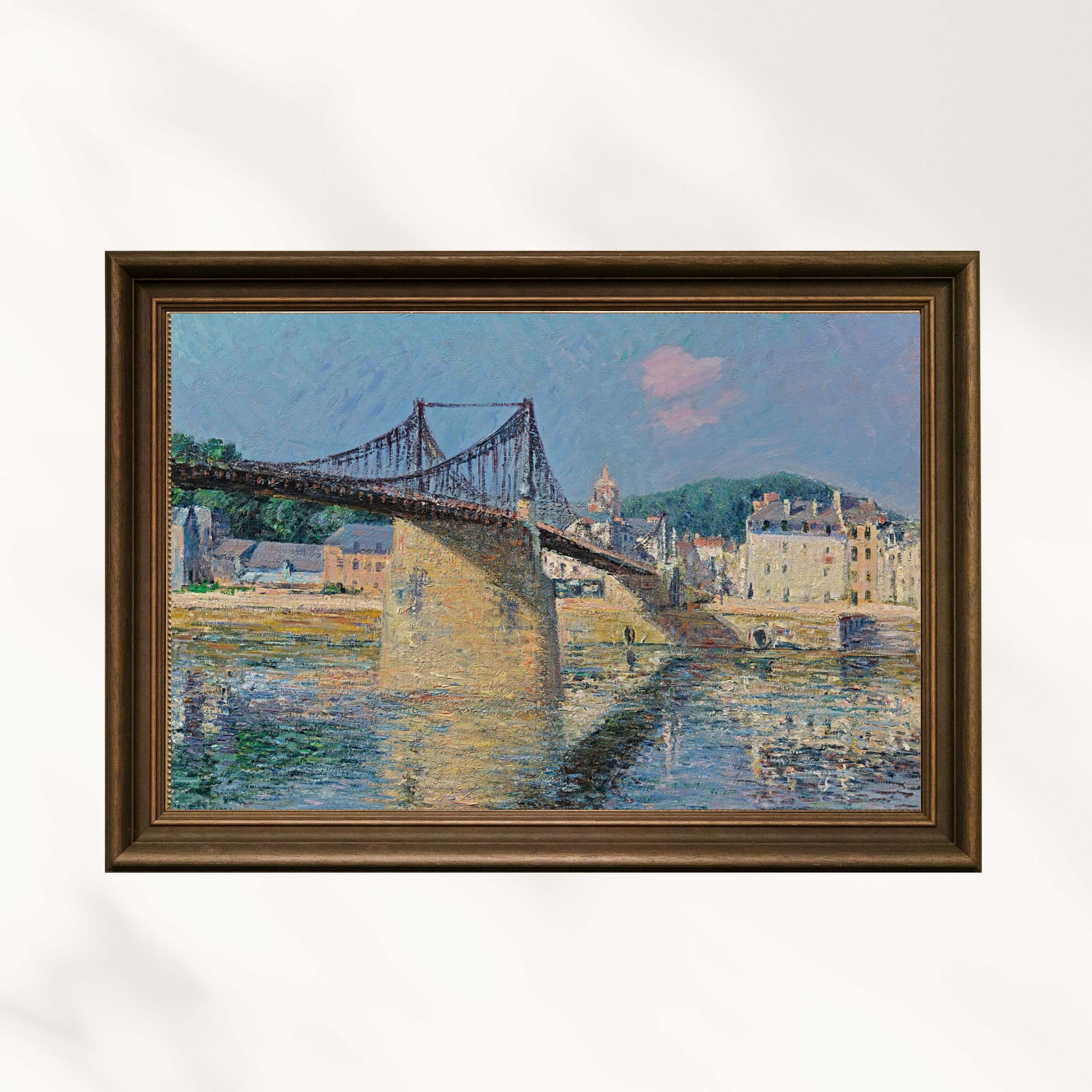 Gustave Loiseau - Elbeuf Asma Köprüsü - Güneş