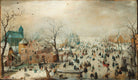 Hendrick Avercamp - Kızakçılarla Kış Manzarası