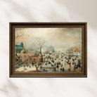 Hendrick Avercamp - Kızakçılarla Kış Manzarası