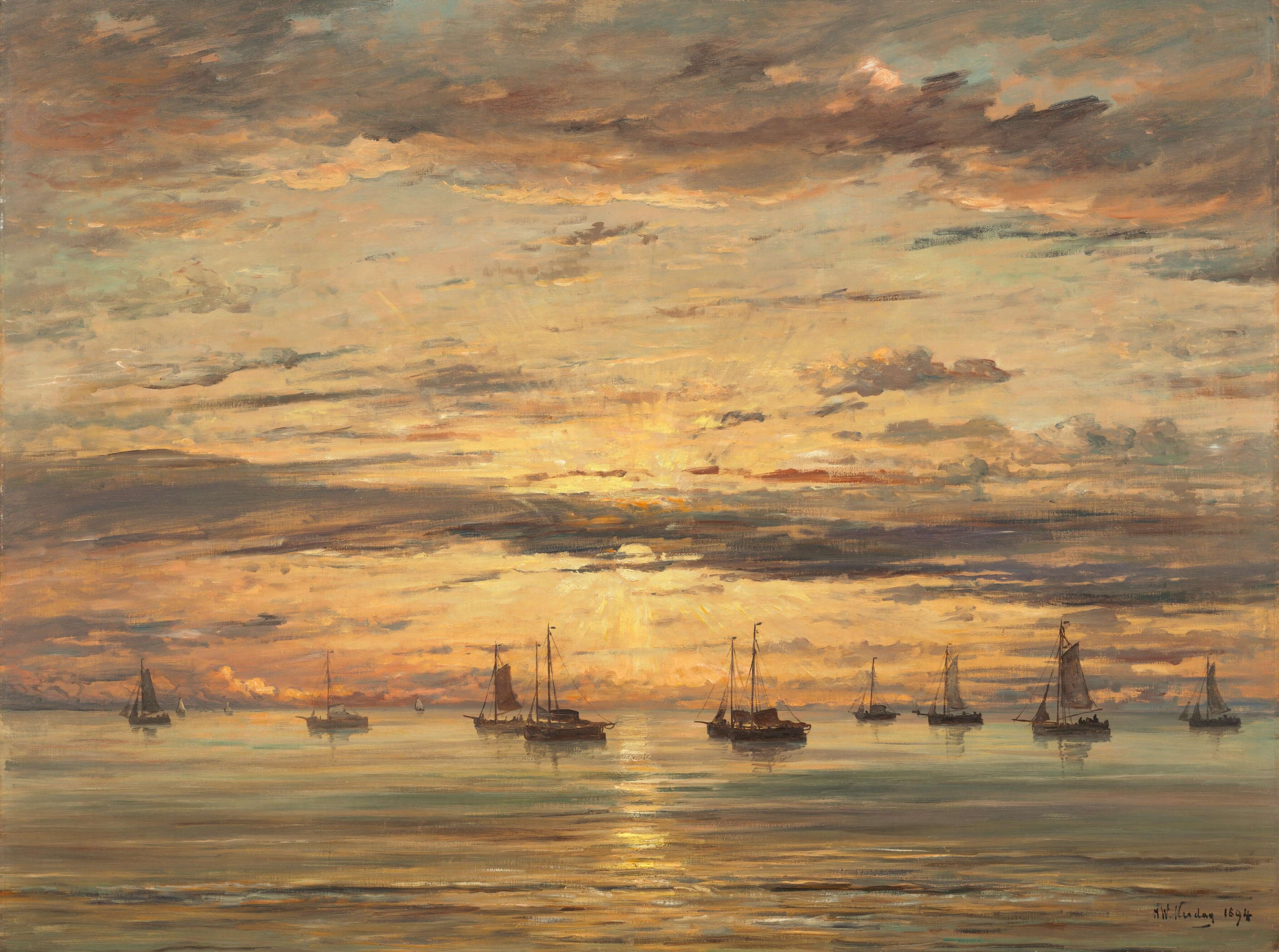 Hendrik Willem Mesdag - Scheveningen’De Gün Batımı