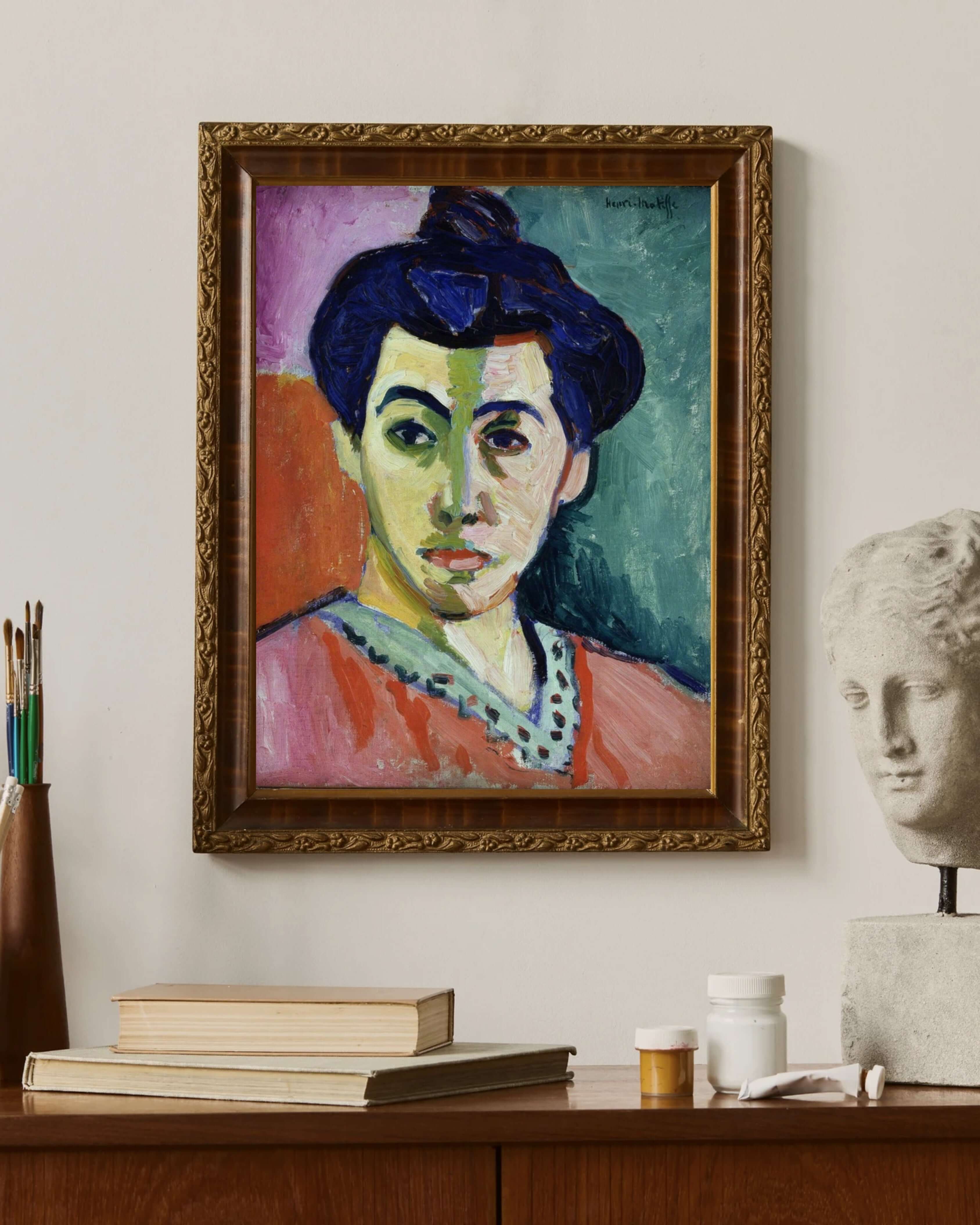 Henri Matisse - Madame Matisse’In Portresi Yeşil Çizgi