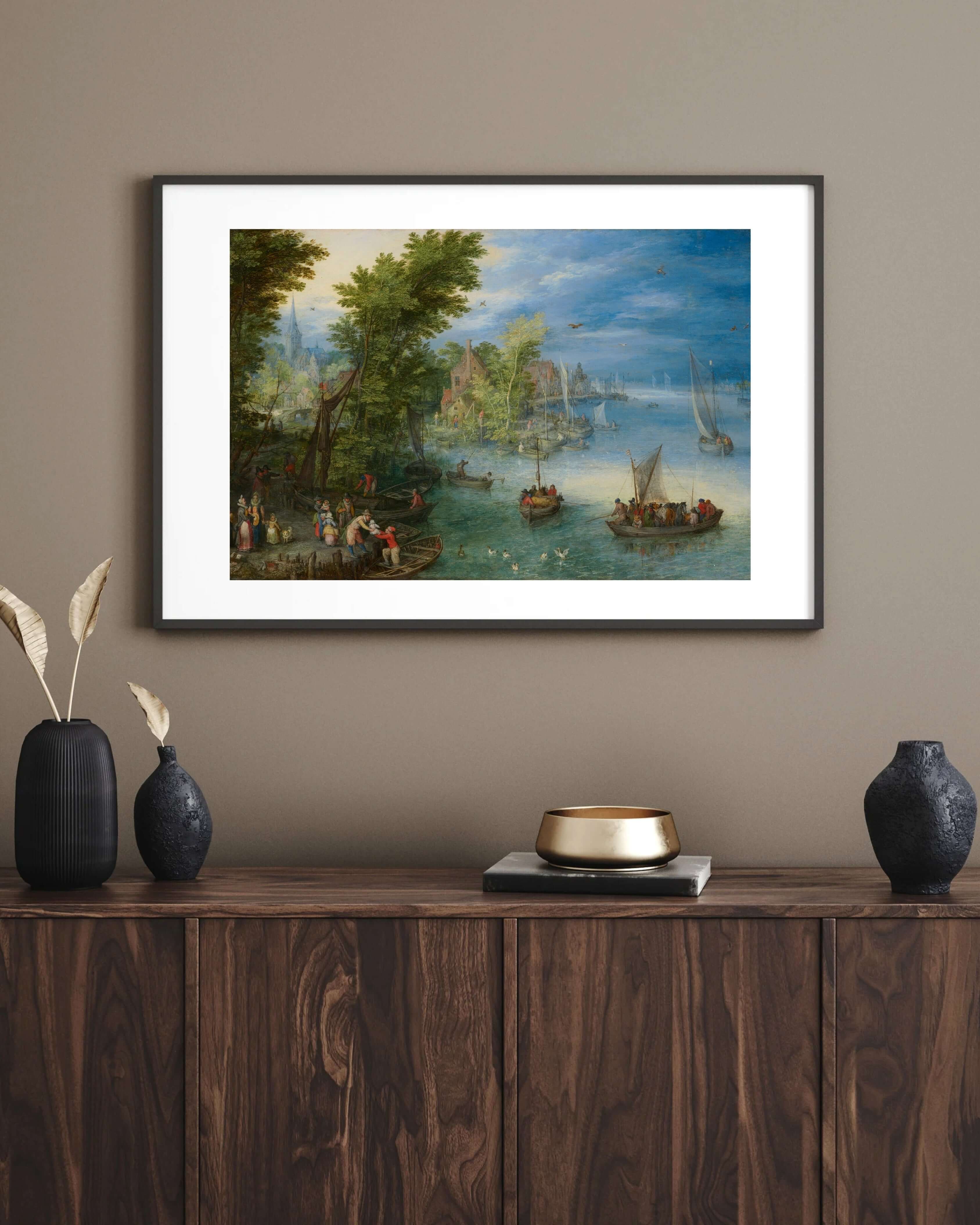 Jan Brueghel The Elder - Nehir Manzarası