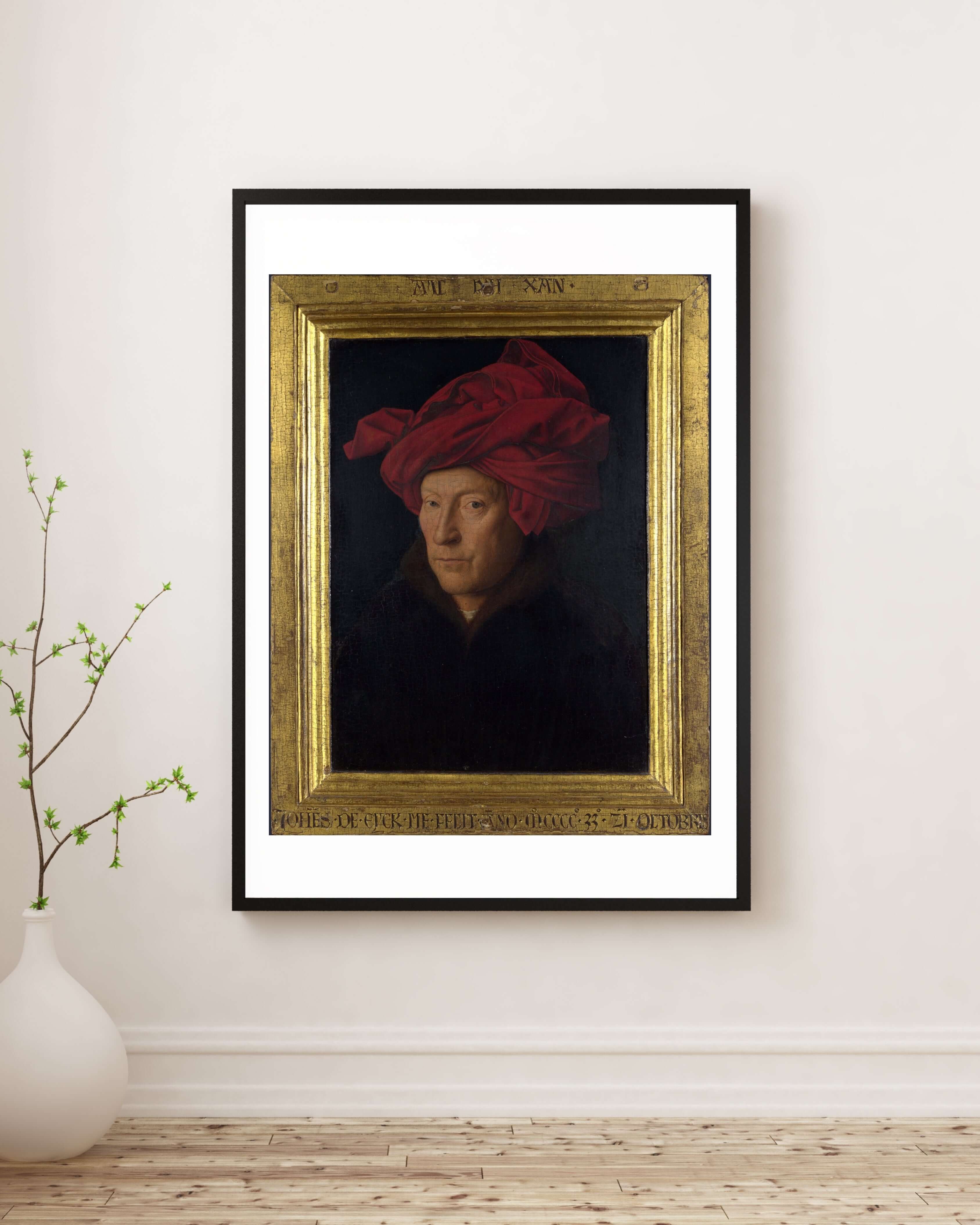 Jan Van Eyck - Kırmızı Sarıklı Bir Adamın Portresi
