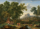 Jan Van Huysum - Flora Büstüyle Arkadya Manzarası