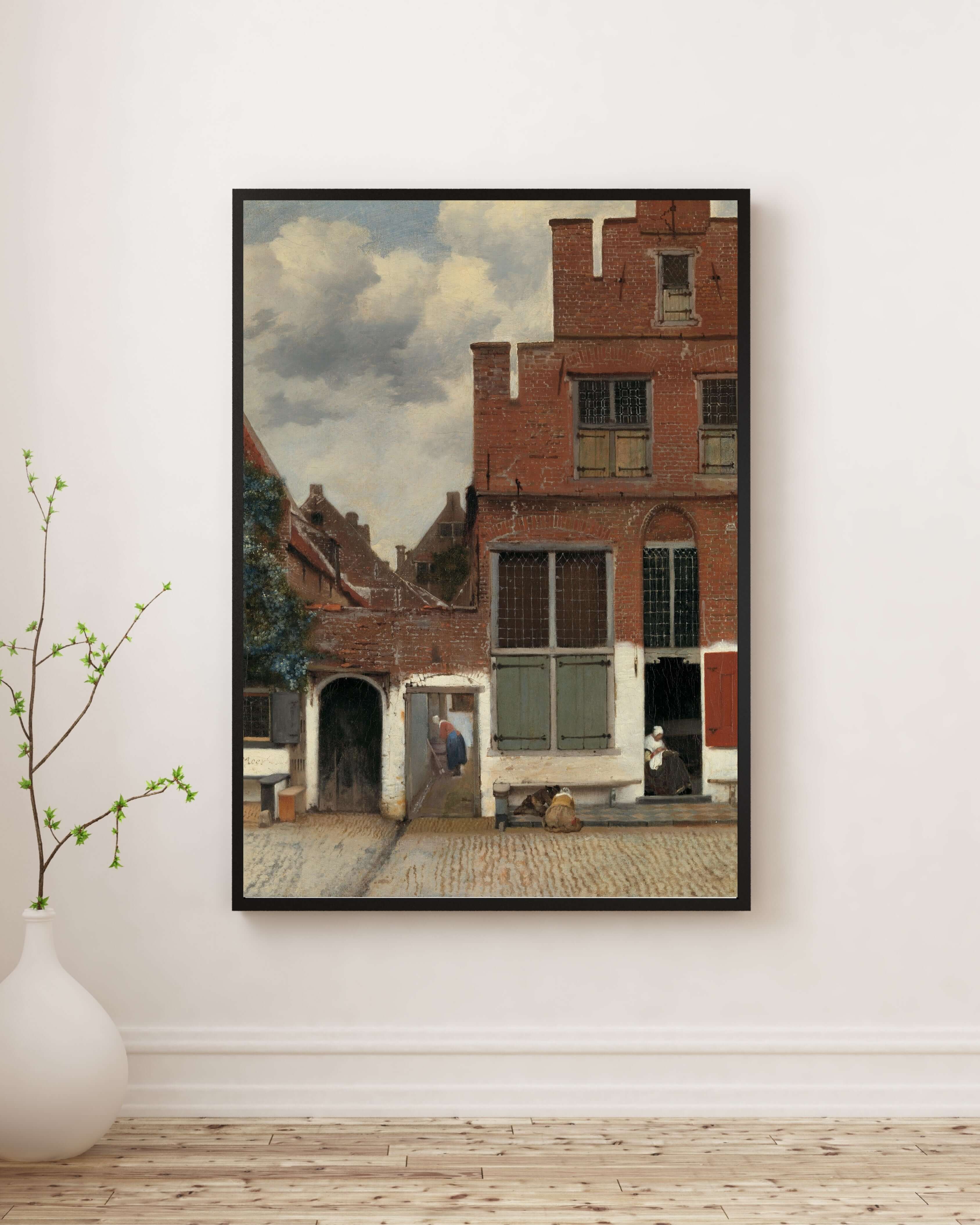 Johannes Vermeer - Delft'Teki Küçük Sokak Olarak Bilinen Evlerin Görünümü