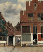 Johannes Vermeer - Delft'Teki Küçük Sokak Olarak Bilinen Evlerin Görünümü