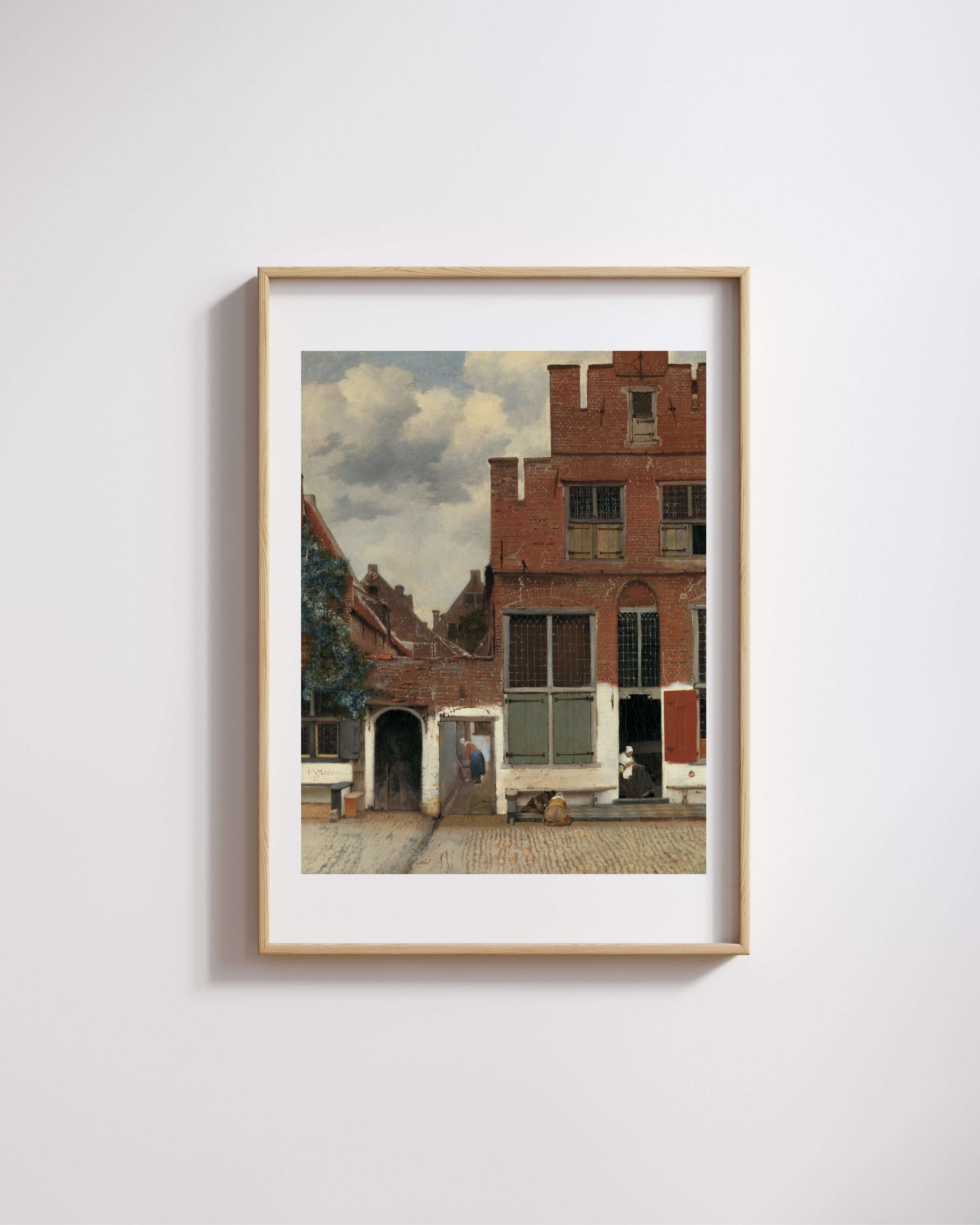 Johannes Vermeer - Delft'Teki Küçük Sokak Olarak Bilinen Evlerin Görünümü