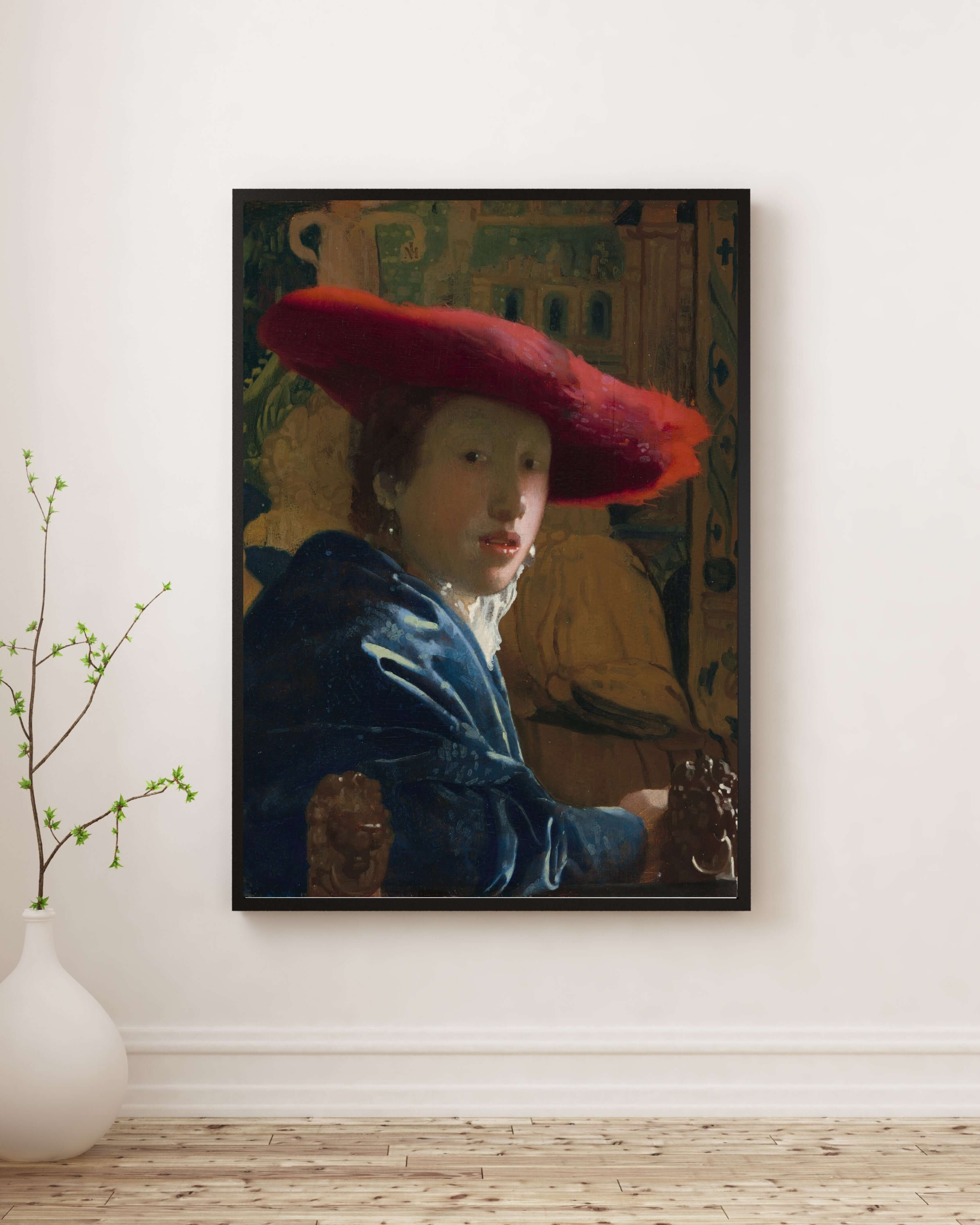 Johannes Vermeer - Kırmızı Şapkalı Kız
