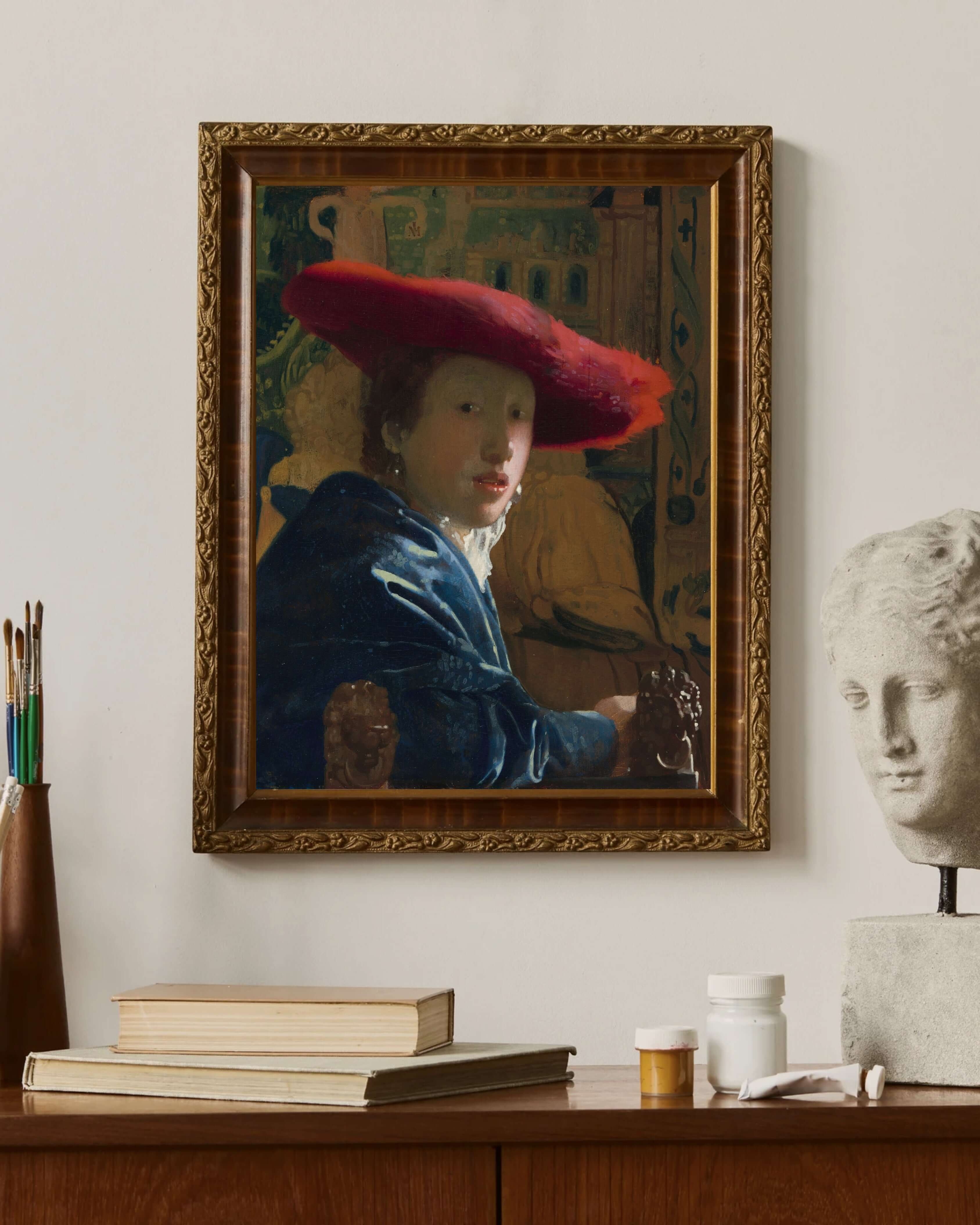 Johannes Vermeer - Kırmızı Şapkalı Kız