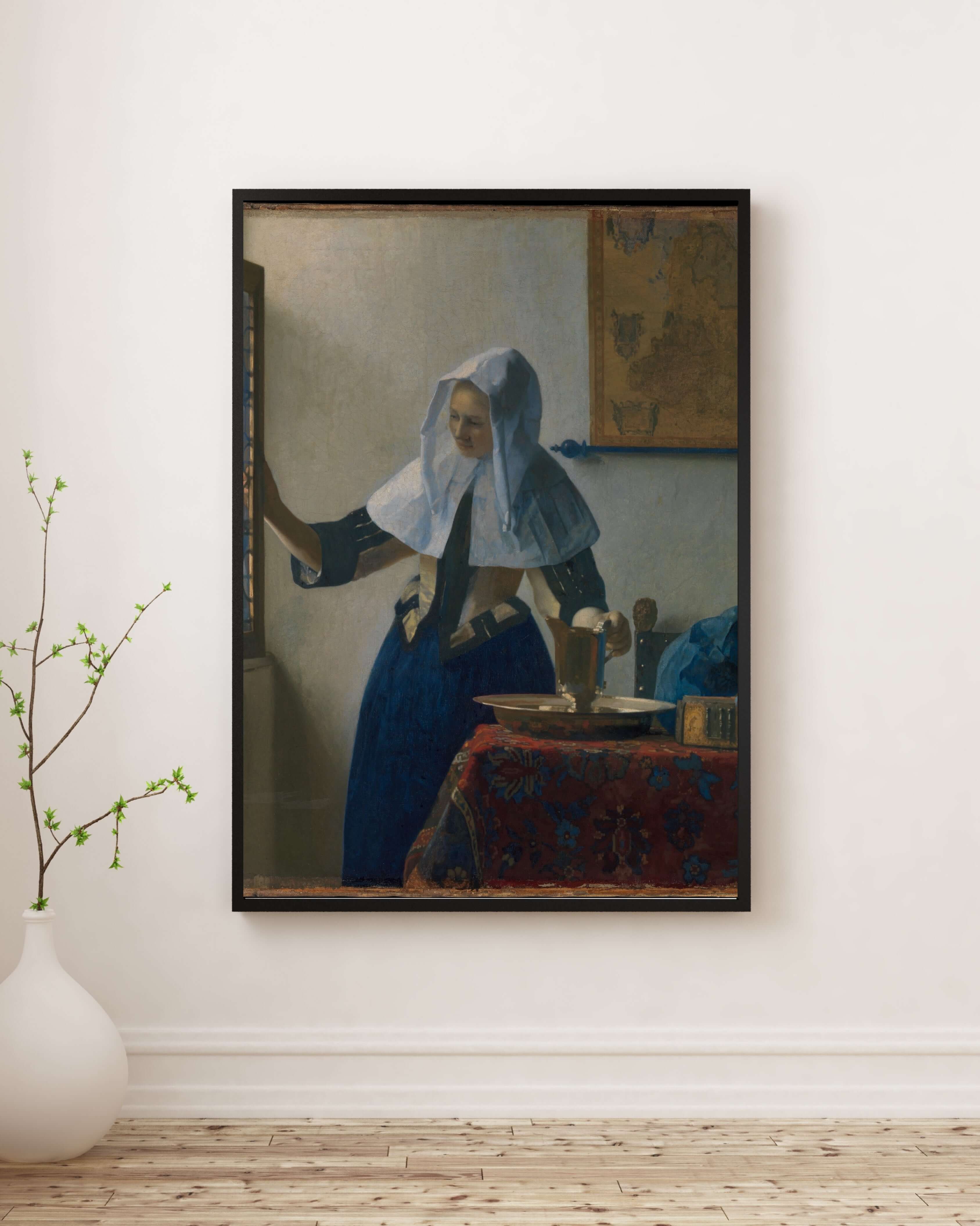 Johannes Vermeer - Sürahi Tutan Genç Kadın