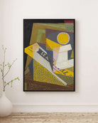 Juan Gris - Gazete Ve Meyve Tabağı