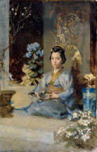 Julius Victor Berger - Bir Odada Japon Kadın