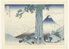 Katsushika Hokusai - Kai Eyaletinde Mishima Geçidi