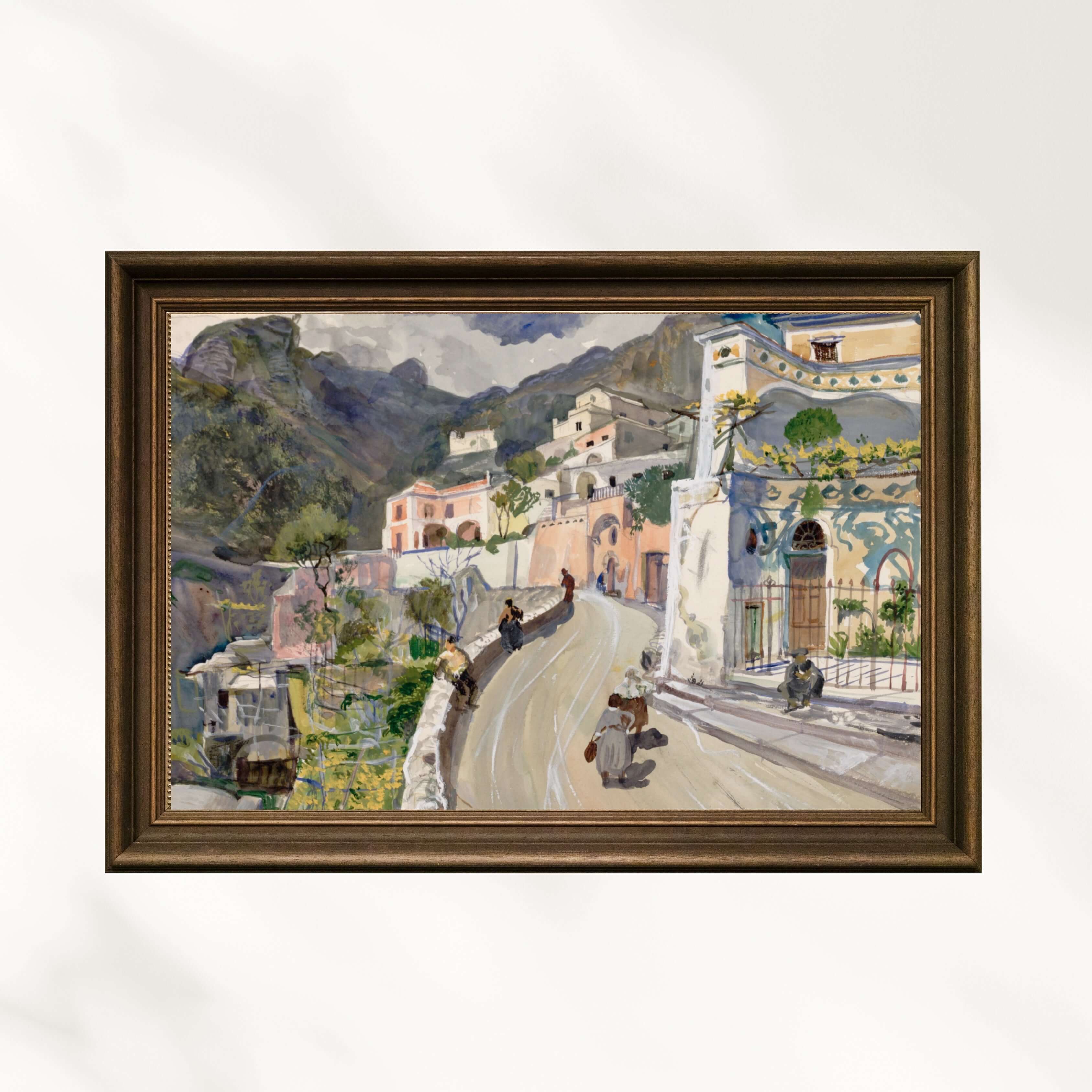 Oskar Laske - Positano Görünümü