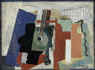 Pablo Picasso - Kapı Gitar Ve Şişelerle Natürmort