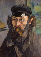 Paul Cézanne - Kasketli Otoportre