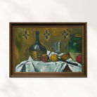 Paul Cézanne - Natürmort - Şişe Bardak Ve Sürahi