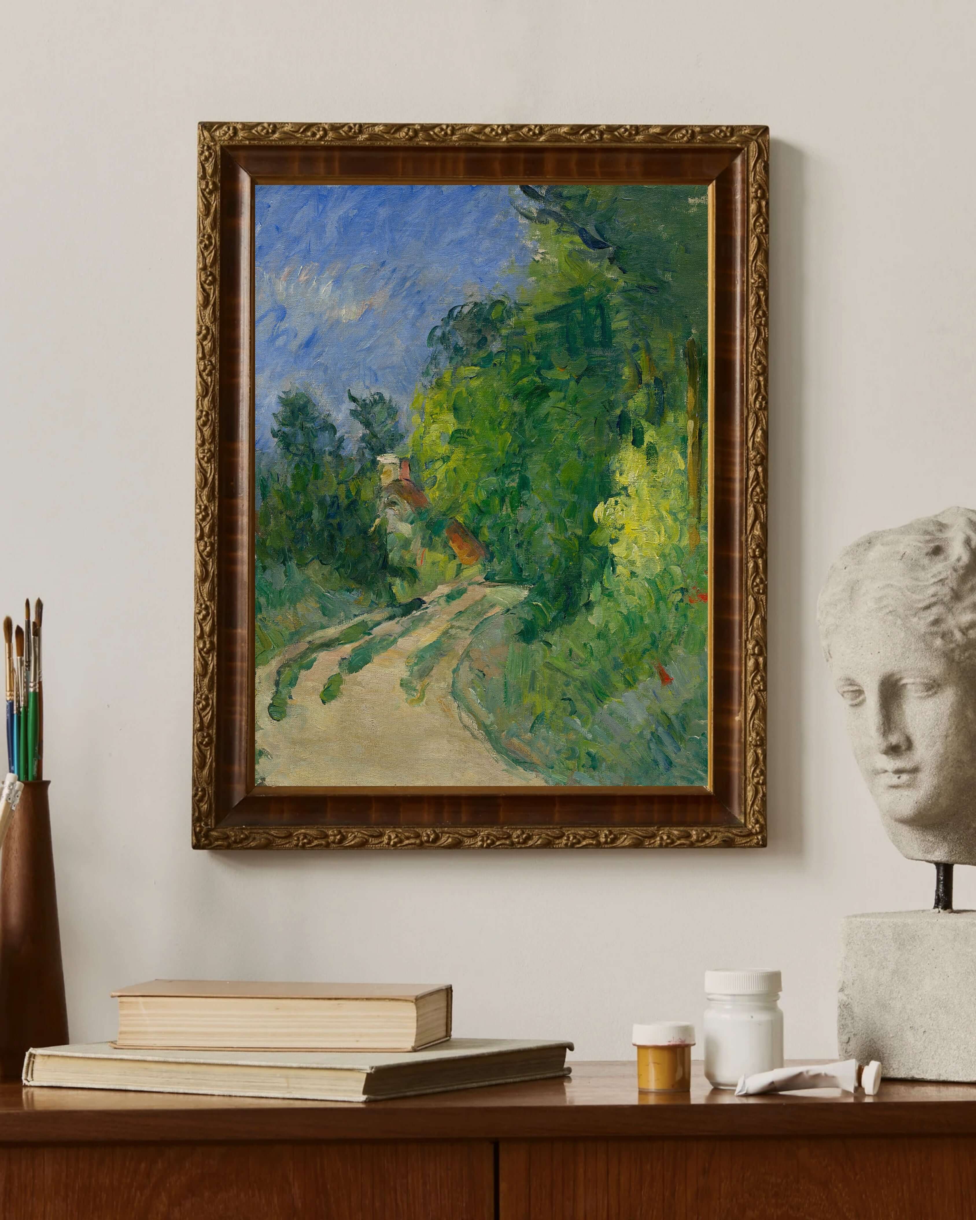 Paul Cézanne - Ormandaki Kıvrımlı Yol