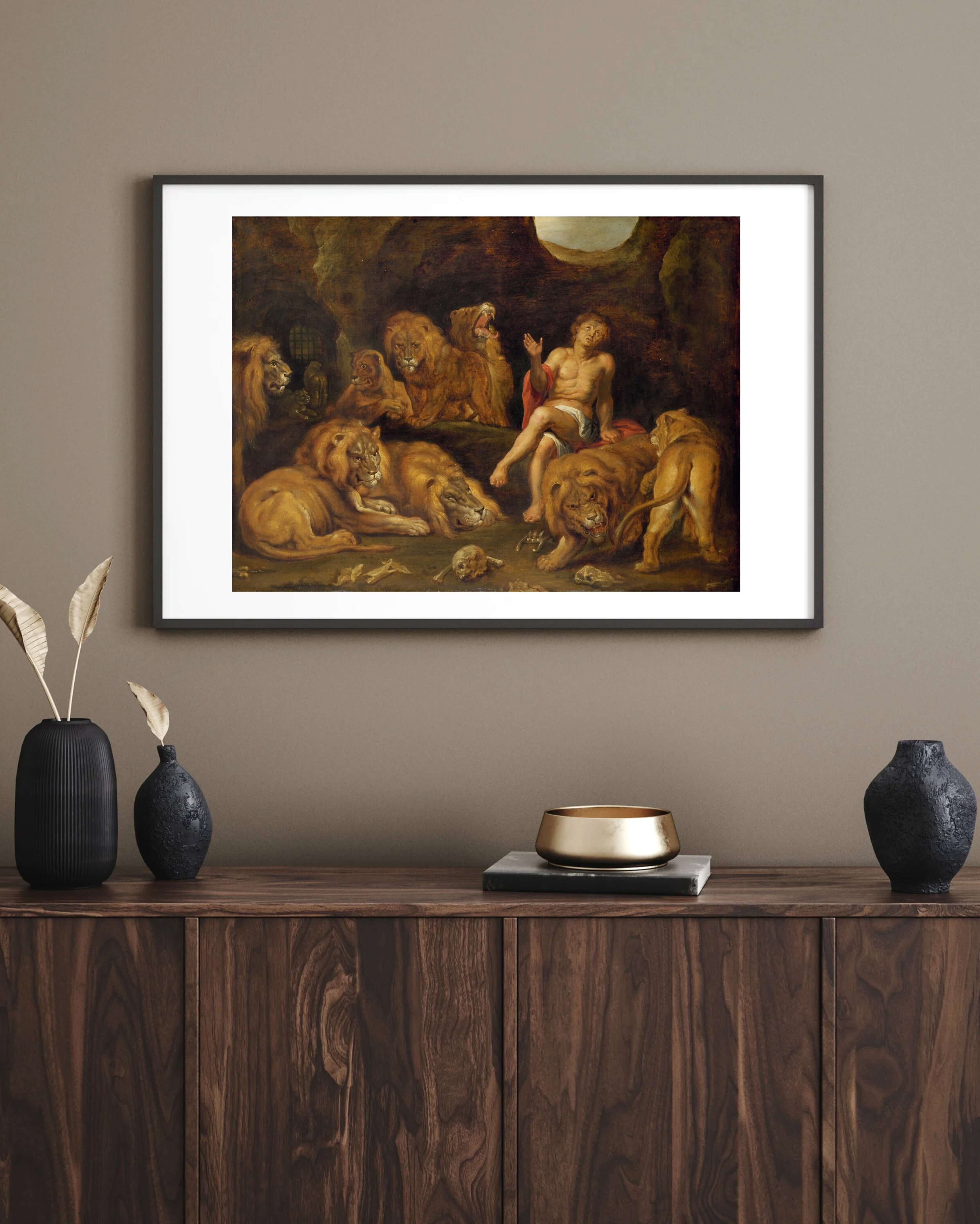 Peter Paul Rubens - Aslanların Çukurunda Daniel
