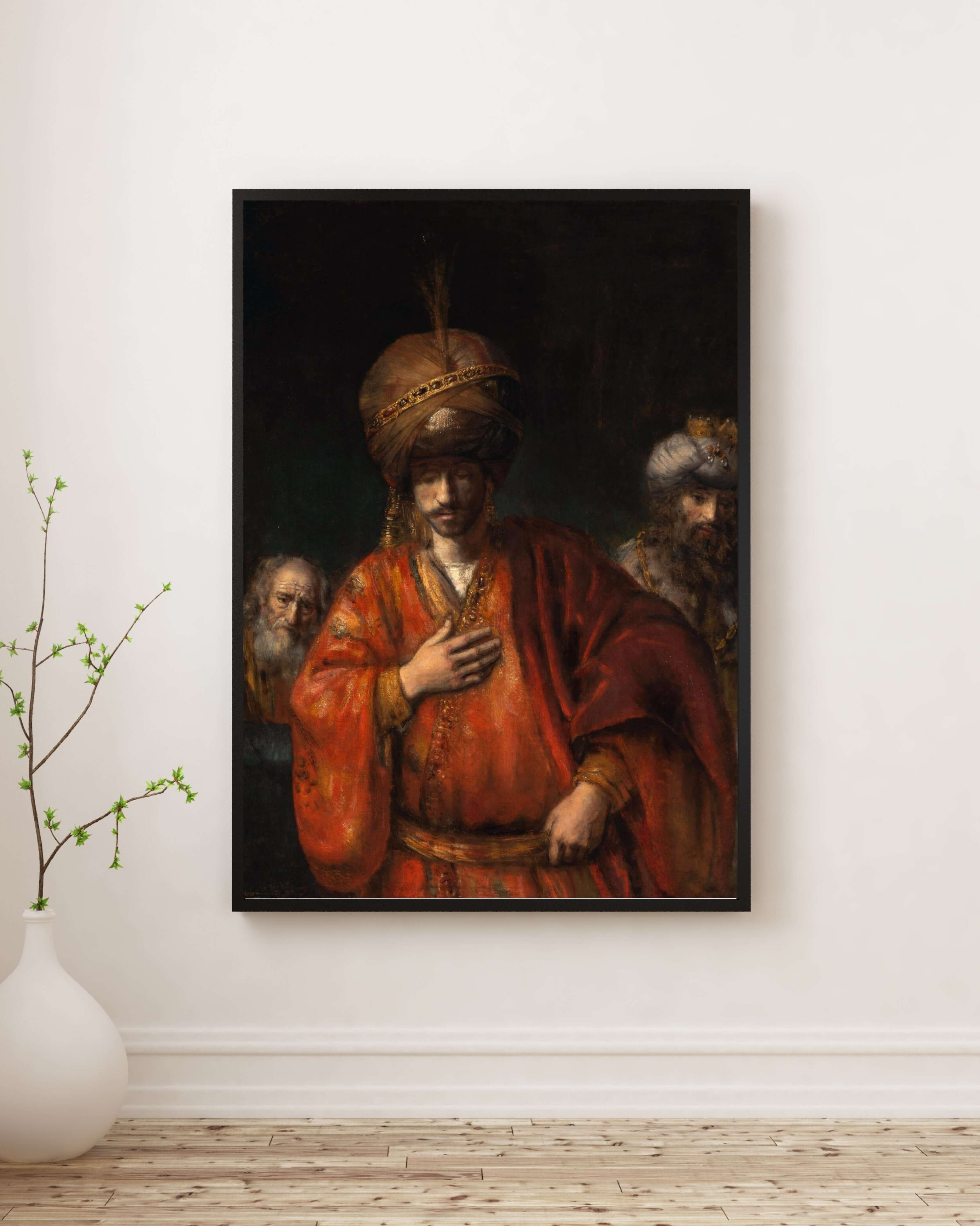 Rembrandt Van Rijn - Haman Kaderini Fark Ediyor
