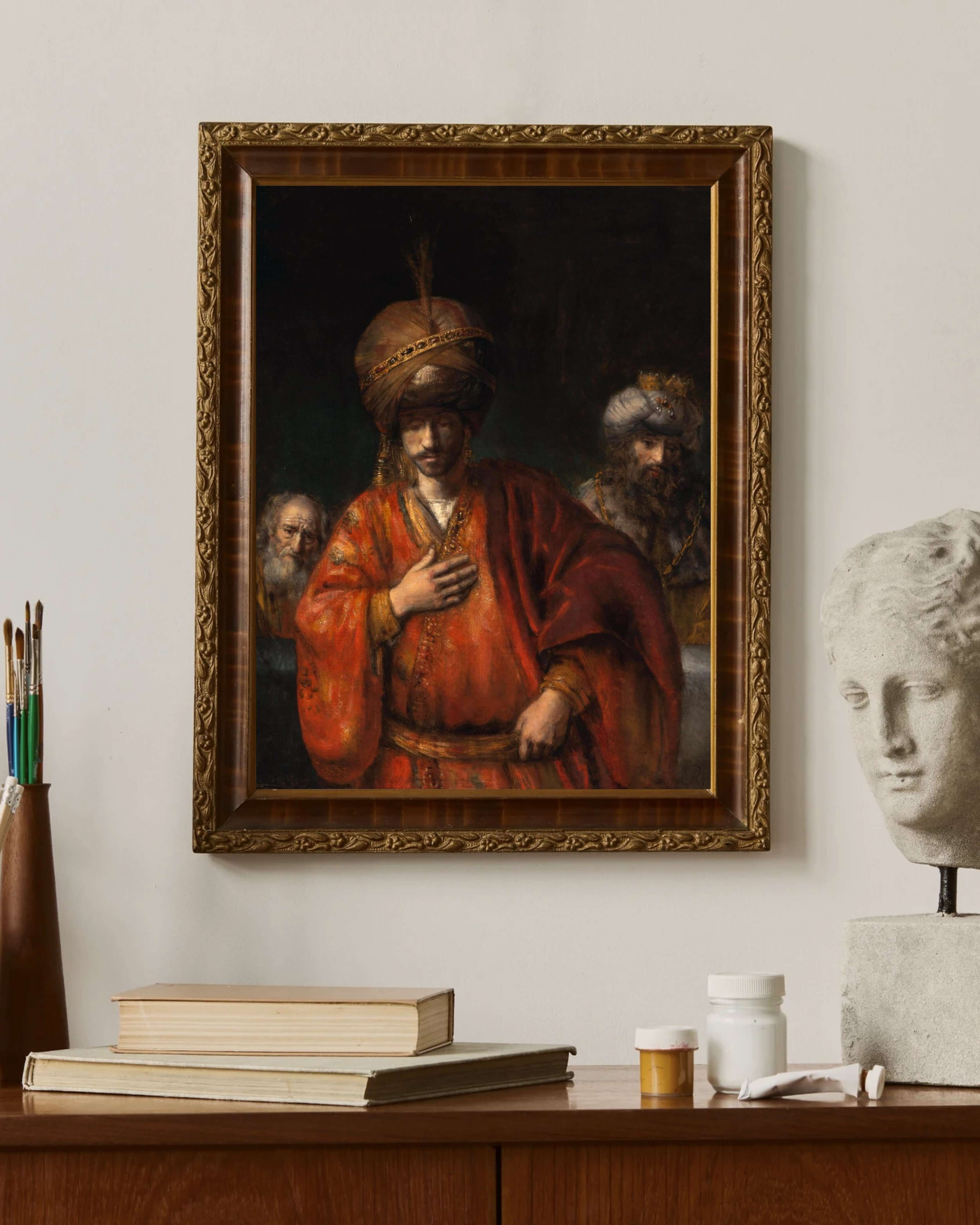 Rembrandt Van Rijn - Haman Kaderini Fark Ediyor