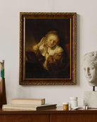 Rembrandt Van Rijn - Küpeli Genç Kadın