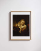 Rembrandt Van Rijn - Küpeli Genç Kadın