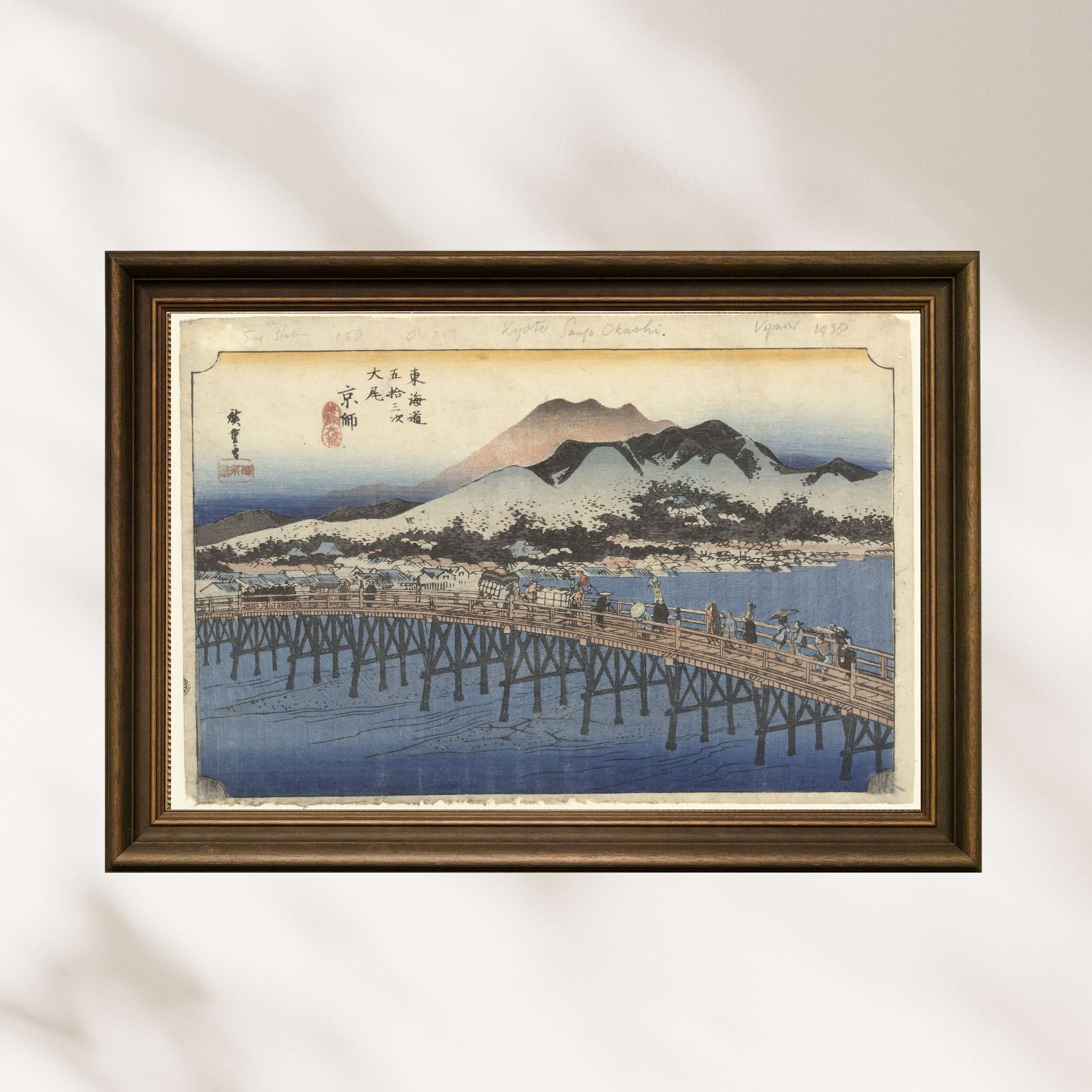 Utagawa Hiroshige - Kyoto - Sanjō Ōhashi