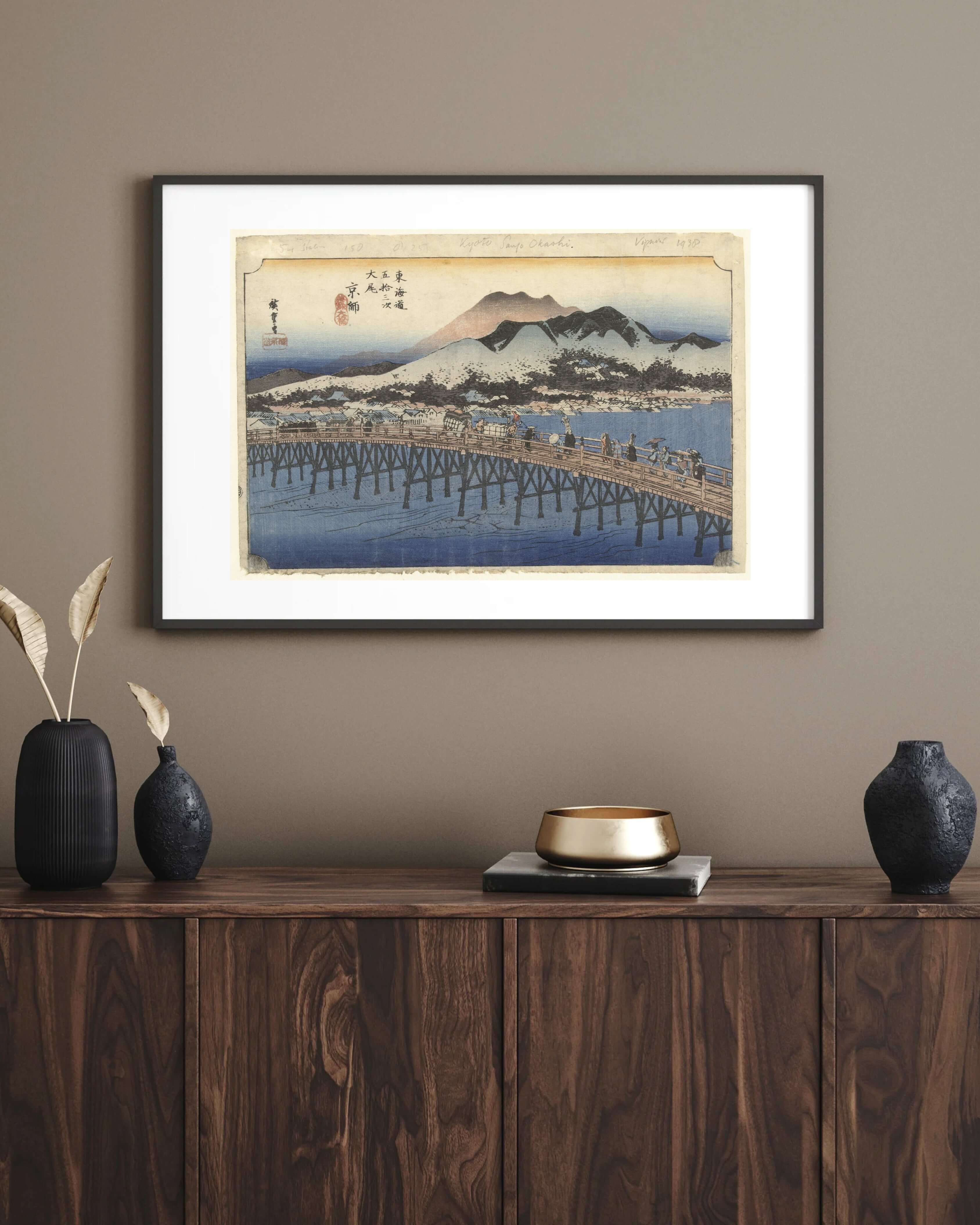 Utagawa Hiroshige - Kyoto - Sanjō Ōhashi
