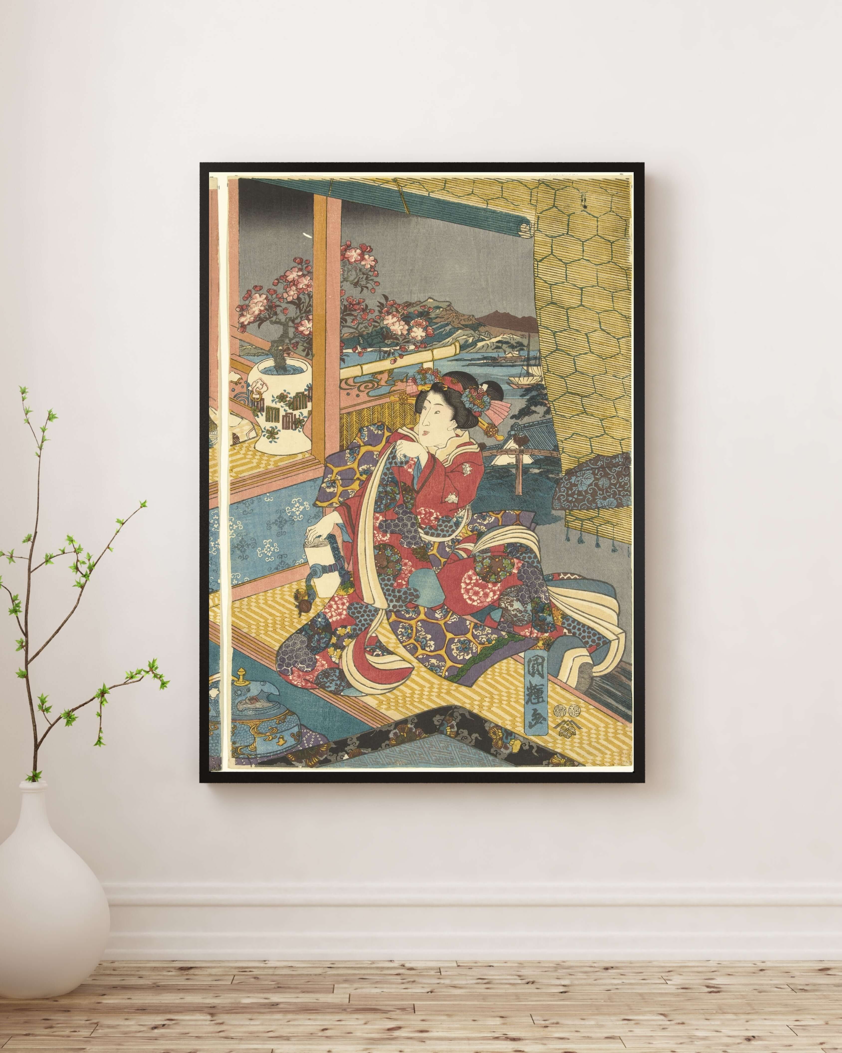 Utagawa Kuniteru - Çiçekler