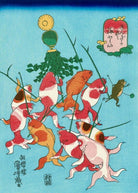 Utagawa Kuniyoshi - İTfaiyeciler Ve Sancak