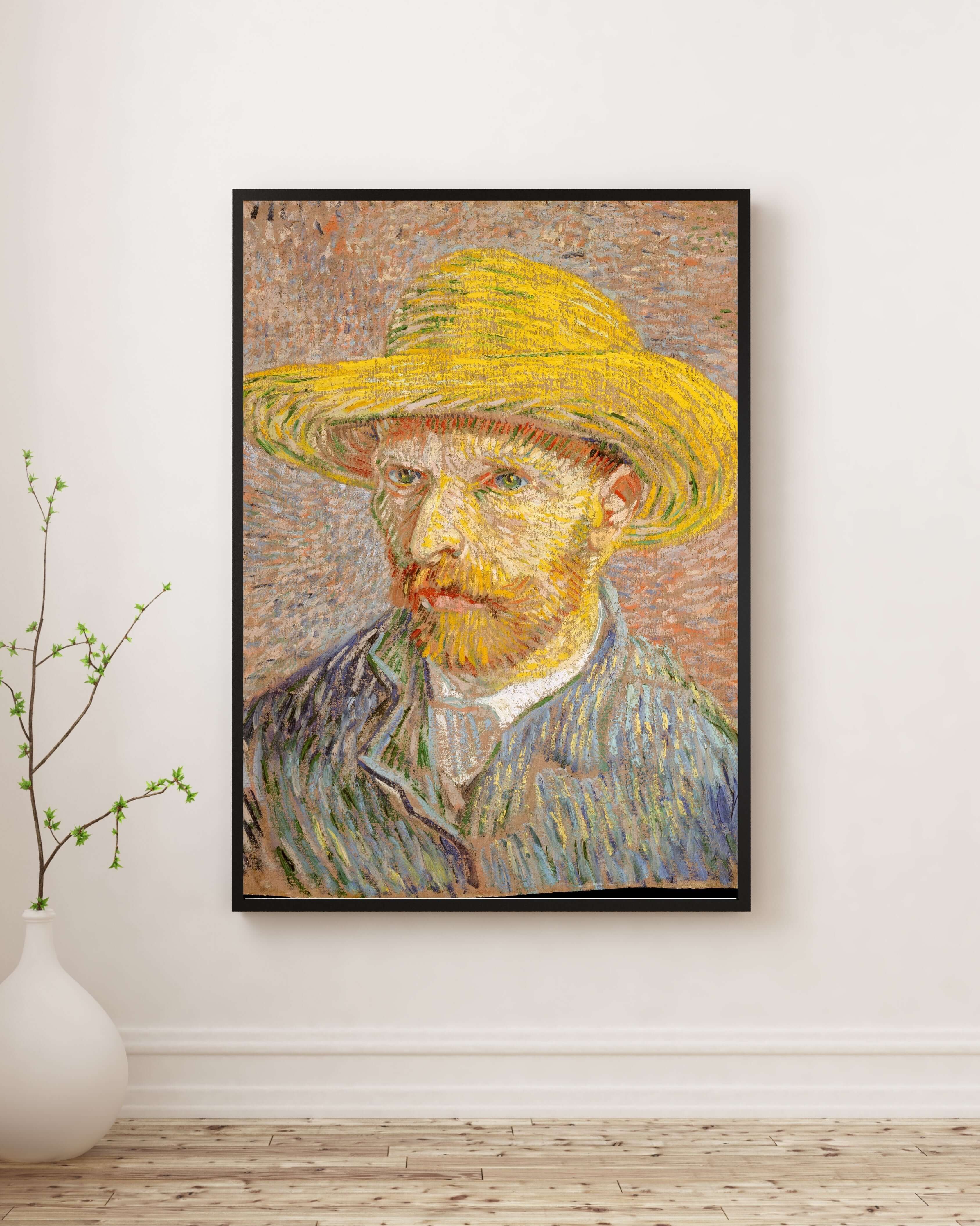Vincent Van Gogh - Hasır Şapkalı Otoportre