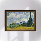 Vincent Van Gogh - Selvi Ağaçlı Buğday Tarlası