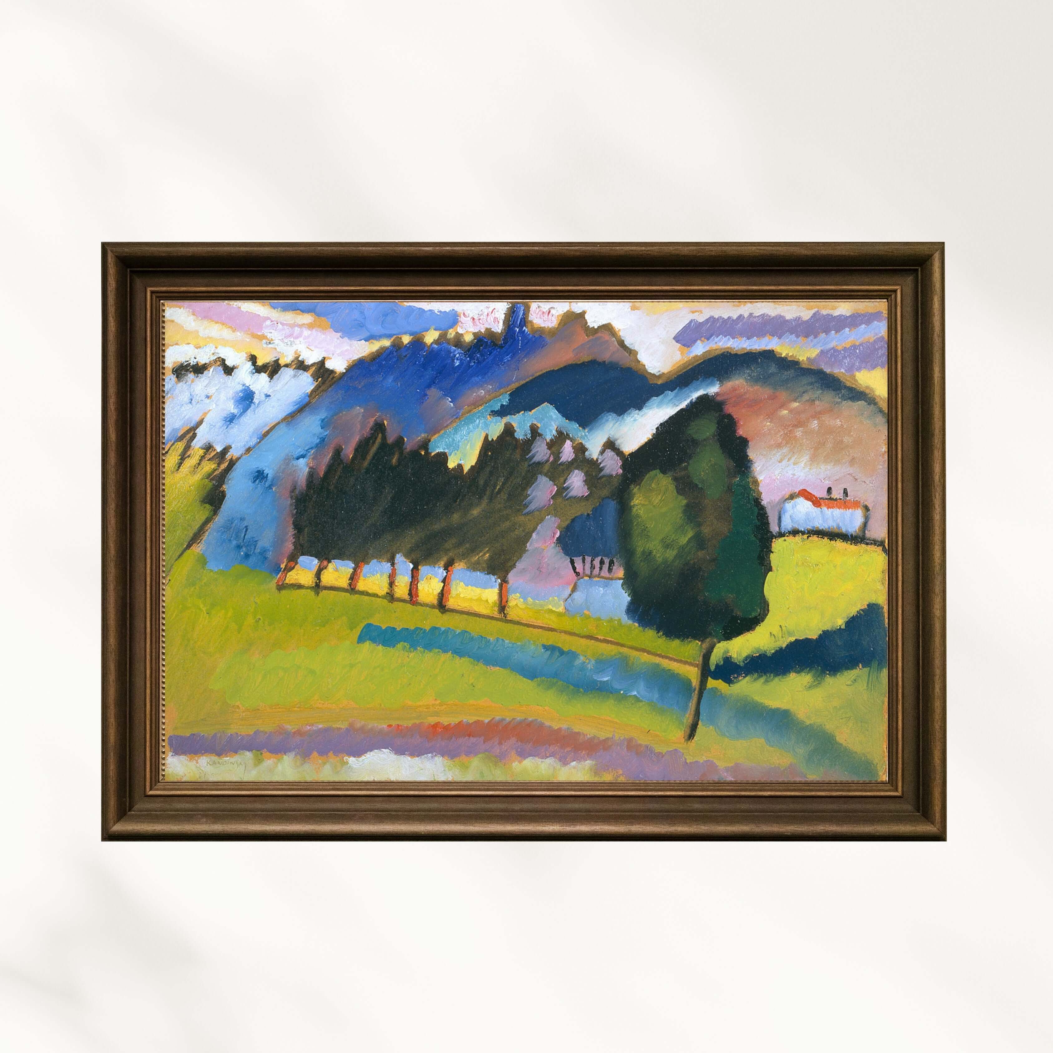 Wassily Kandinsky - Dalgalı Tepelerle Manzara