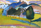 Wassily Kandinsky - Dalgalı Tepelerle Manzara