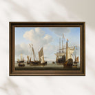 Willem Van De Velde The Younger - Açık Denizde Gemiler