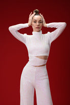 Gira Official-Beyaz Payetli Bel Detaylı Tulum-Tulum-2-Milagron.com