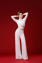 Gira Official-Beyaz Payetli Bel Detaylı Tulum-Tulum-3-Milagron.com