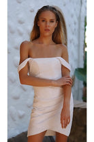 Gira Official-Beyaz Payetli Korsajlı Elbise-Elbise-1-Milagron.com